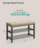 SONGMICS Shoe Storage Entryway Bench w/ Cushion - Camel Brown