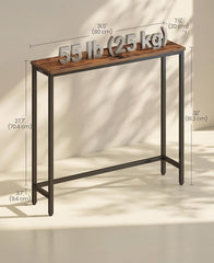VASAGLE 31.5" Console Table Narrow - Brown