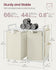 VASAGLE 2 x 12.1 Gallons (46 L) Laundry Hamper w/ Shelf 2 Pull-Out Bags- White