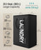 SONGMICS 80L Laundry Hamper Foldable Basket w/ Handle - Black