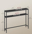 VASAGLE 39.4" Console 2-Tier Narrow Sofa Table w/ 2 Shelves - Charcoal Gray