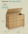 SONGMICS 42 Gallons (160 L) Laundry Hamper Rattan w/ Lid - Natural **No Liner**