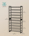 SONGMICS Metal Shoe Rack 10-Tier Shoe Orgainzer Stackable - Black