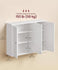 VASAGLE Wall Mounted Cabinet Bathroom Storage w/ 3 Doors & Adjustable Shelf - White