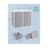 SONGMICS Kids Dresser w/ 6 Fabric Drawers - White / Gray