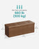 SONGMICS 43" Folding Storage Ottoman Bench w/ Flipping Lid - Coffee Brown