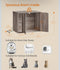 Feandrea Cat Litter Box Enclosure Hidden Washroom with Power Outlet - Greige ***open box***