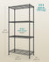 SONGMICS 4-Tier Storage Shelves Adjustable Wire Shelving Unit - Black