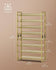 SONGMICS 8-Tier Metal Shoe Rack Orgainzer Stackable - Gold