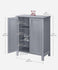 VASAGLE Bathroom Floor Storage Cabinet w/ 2 Adjustable Shelves - Dove Gray