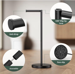 Toilet Paper Holder Stand - Black