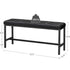 VASAGLE Dining Table Bench Leather Bench w/ Padded Seat - Black