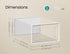 SONGMICS  Shoe Boxes Clear Plastic Sneaker Box Stackable Set of 18 - White