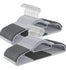 SONGMICS 50pk Space Saving Plastic Clothes Hangers Non Slip - Light Gray & Dark Gray