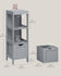 VASAGLE Bathroom Floor Cabinet Storage Organizer w/ 2 Drawers - Dove Gray