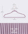 SONGMICS Velvet Hangers Non-Slip Hangers w/ Rose Gold-Colored Swivel Hooks Set of 50 - Purple