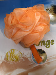 All Pure 2 Layer Bath Sponge Orange