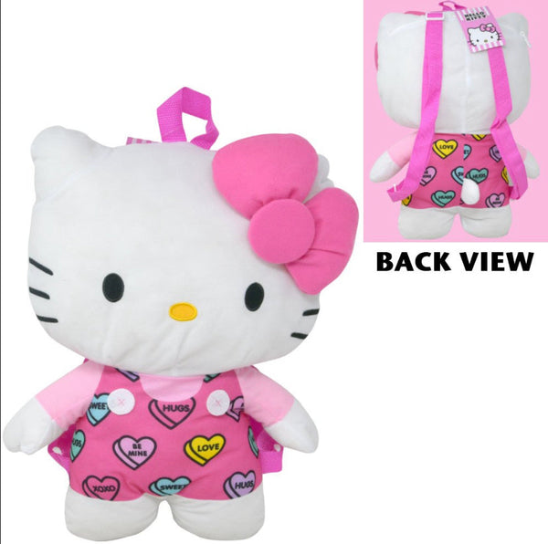 Hello Kitty Plush Hearts Backpack