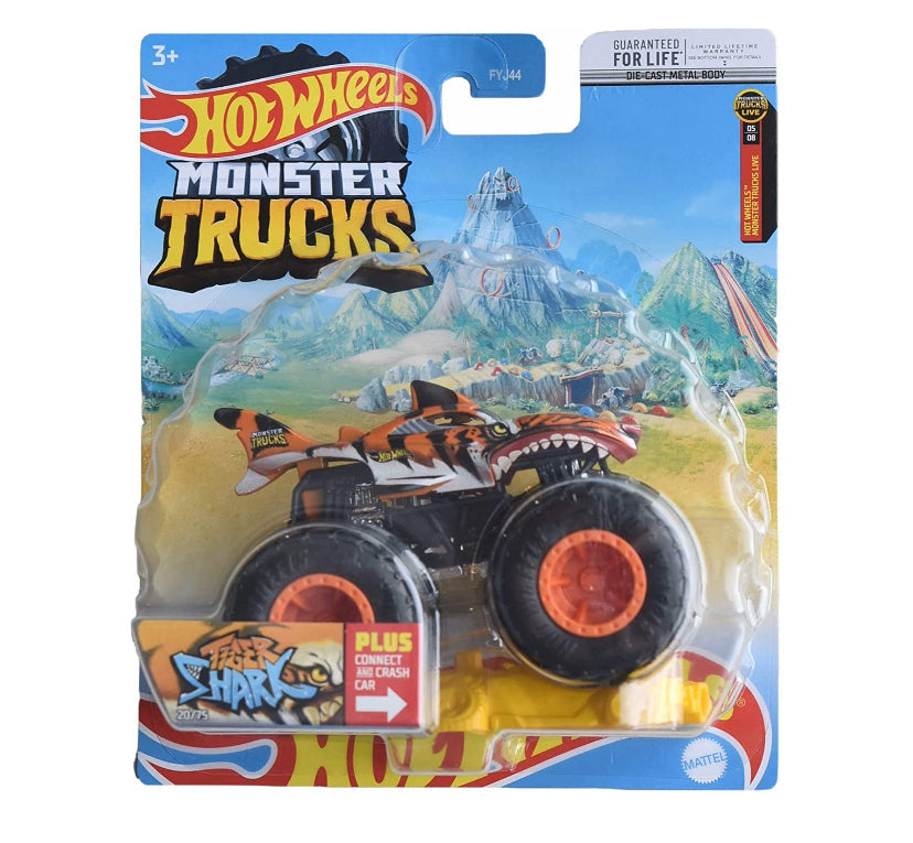 Hot Wheels Monster Trucks Tiger Shark, voiture a…
