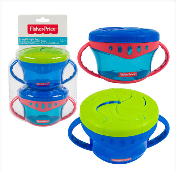 Fisher Price 2pk Snack Cup - Blue