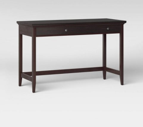 Carson Wood Writing Desk with Drawers Walnut - Threshold 30 Inches (H) x 47.5 Inches (W) x 19.5 Inches (D)