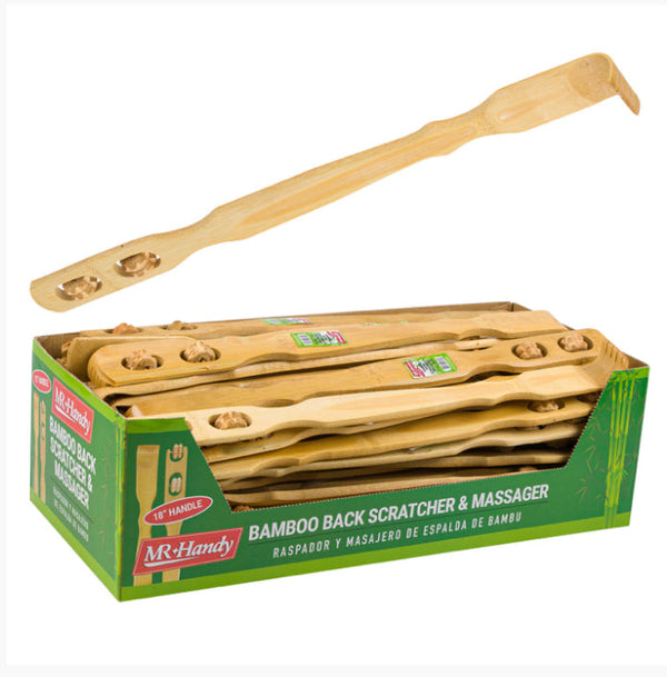 Bamboo Back Scratcher w/ Massager