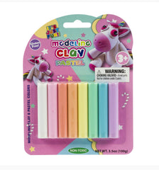 Pastel Modeling Clay 8pc