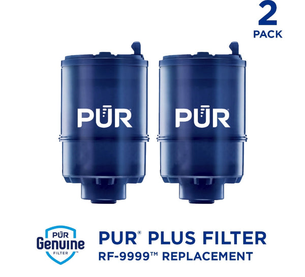 PUR PLUS Faucet Mount Water Replacement Filter 2-Pack, 6 Month Supply, RF9999-2