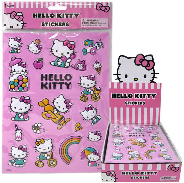 Hello Kitty Raised Sticker Sheet (price per one)
