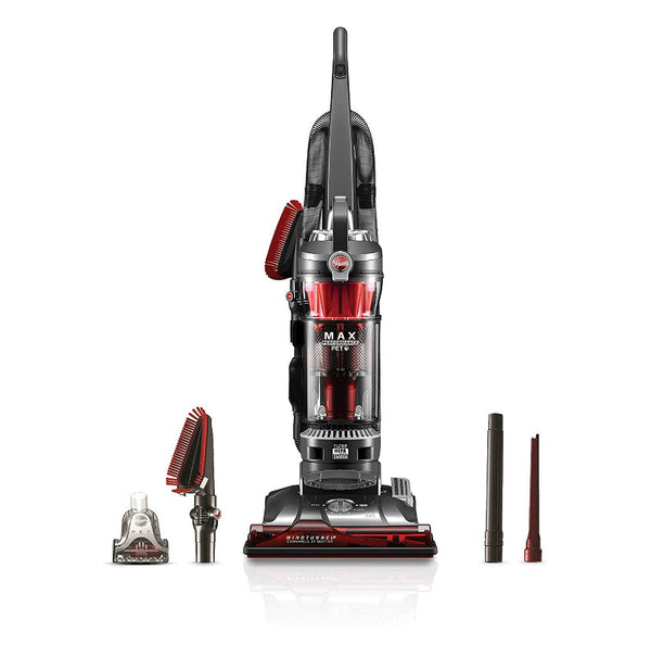 Hoover WindTunnel 3 Max Performance Upright Vacuum Cleaner, HEPA Media Filtration and Powerful Suction for Pet Hair, UH72625, Red