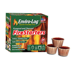 Enviro-Log Fire Starters, 24 Ct, Case, 5.75 in x 4.25 in x 6.25 in