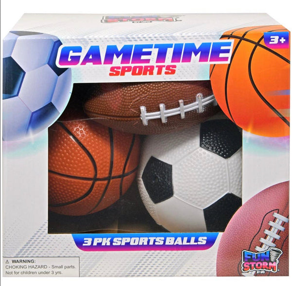 Gametime Sports 3pk Sport Balls