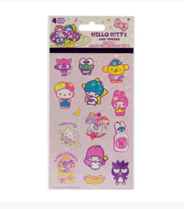Sanrio Hello Kitty and Friends Stickers - 4 Sheet