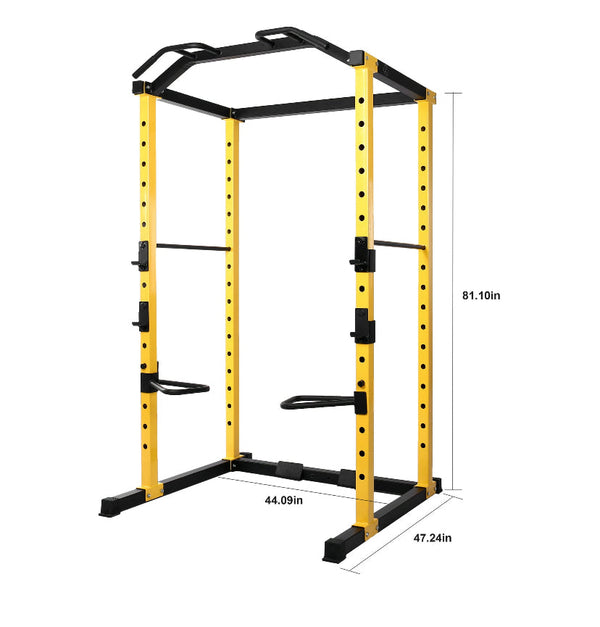 BalanceFrom PC-1 Series 1000lb Capacity Multi-Function Adjustable Power Cage Power Rack with Optional Lat Pull-down and Cable Crossover, Power Cage Only