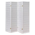 White 4 Panel Room Divider Partition (17.25"L x 1"W x 70.5"H each panel)