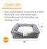 K&H Pet Products Pillow-Top Orthopedic Lounger Sofa Dog Bed Classy Gray Large 28 X 36 Inches