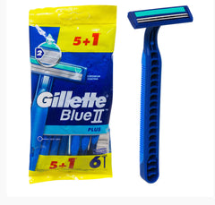 5ct + 1 Bonus Gillette Razor- Blue