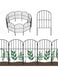 OUSHENG Decorative Garden Fence 25 Panels, Total 27ft (L) x 24in (H) Rustproof Metal Wire Fencing Border Animal Barrier, Flower Edging for Landscape Patio Yard Outdoor, Arched