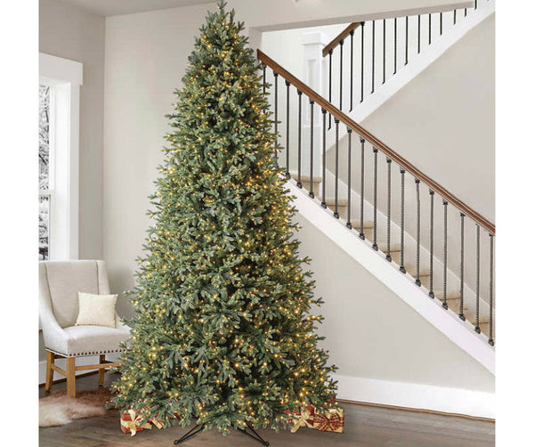 9ft Pre-Lit Aspen EZ Connect Artificial Christmas Tree, 2,700 Color-Changing Radiant Micro LED Lights ***open box***