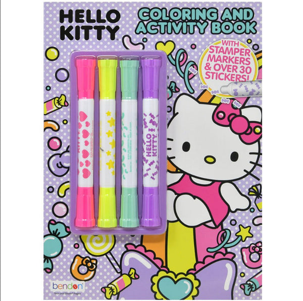 Hello Kitty Coloring & Activity Book w/ Stampers