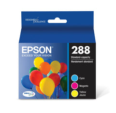 EPSON 288 DURABrite Ultra Ink Standard Capacity Color Combo Pack (T288520-S) Works with Expression XP-330, XP-430, XP-434, XP-340, XP-440, XP-446