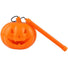 12x Halloween Plastic Orange Pumpkin Light Up Jack O Latern 6" x 4"