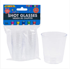 Party Clear Plastic Shot Glasses 20pc (0.68oz)