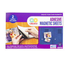 Go Create Adhesive Magnetic Sheets, 2-Pack, Create Your Own Photo Magnets
