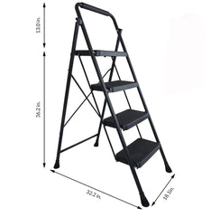 Balancefrom 4 Step Ladder Black