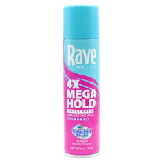 RAVE 4x Hold Hairspray Unscented 11oz