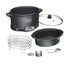 Weston 2-in-1 Indoor Smoker & Slow Cooker, 6 Quart Capacity, Black, 03-2500-W