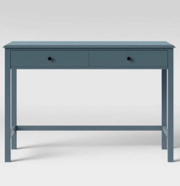 Windham Wood Writing Desk with Drawers Overcast - Threshold 30 Inches (H) x 47.5 Inches (W) x 19.5 Inches (D)