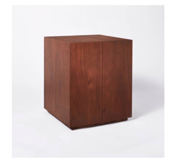 Kelton Wood Stump Accent Table - Threshold designed with Studio McGee 24 Inches (H) x 20 Inches (W) x 20 Inches (D)