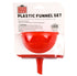 Auto 3pc Plastic Funnel Set